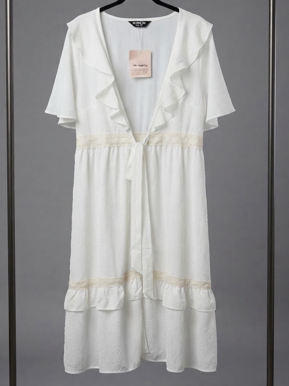 NWT BloomChic Sheer Lotus Leaf Kimono Duster - Size 12 (L)